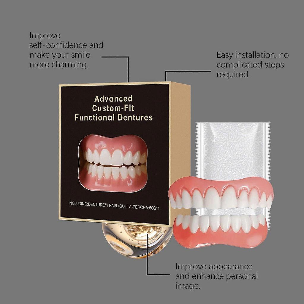 Amz Denture Modification Kit Daily Modification Oral Teeth Beautiful And Comfortable Enhance Smile Textures Dental Beauty Kit