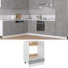 VidaXL Oven Cabinet "Riga" Concrete Grey 60 X 46 X 81.5 Cm Engineered Wood 802501