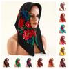 Ethnic Print 70cm Retro Silk Square Scarf & Headscarf for Women