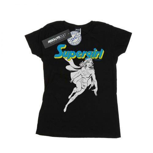 

DC Comics Womens/Ladies Supergirl Mono Action Pose Cotton T-Shirt XXL білий