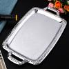 Metal Rectangle Fruit Sugar Trays KTV Hotel Plate Basket Wedding Party Tray Dish