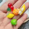 10Pcs Mix Random Lot Resin Cute Fruit Apple Lemon Charms Strawberry Grape Pendants For Jewelry Making Diy Necklace Bracelet