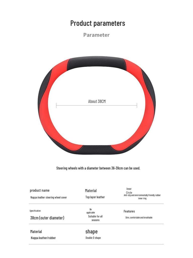 Genuine Leather Steering Wheel Cover for Changan UNIV, UNIK 2nd Gen, CS55 Plus, and Yida - Car Modification Accessory