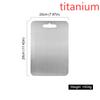 Titanium Cutting Boards for Kitchen Stainless Board 304 Steel Thickened Double Sided Food Grade Portable Fruit Cutting Board