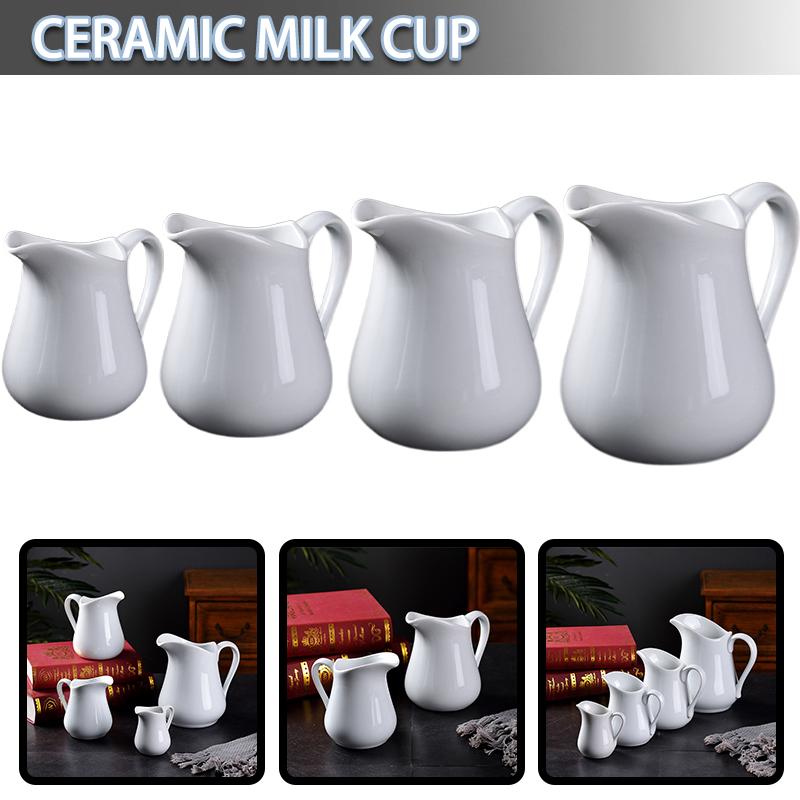 

Фарфоровый сливочник PDTO с ручкой, керамический кувшин для сливок для кофейных молочных соусов