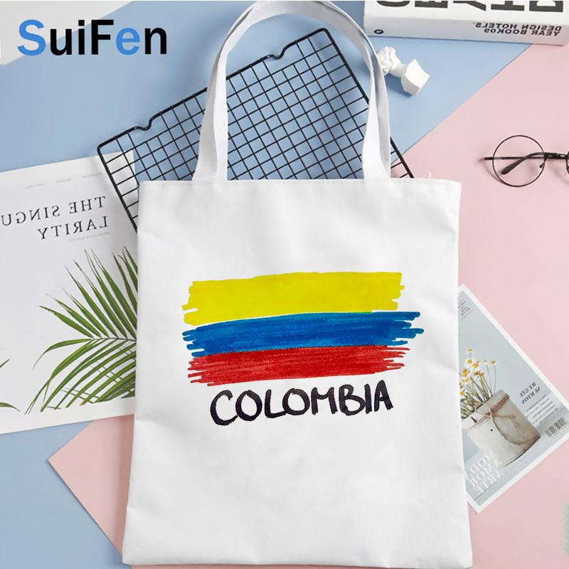 

Колумбия сумка для покупок bolsas de tela bolso bolsa хлопок покупатель сумка сумка сетка многоразовый мешок cabas cabas