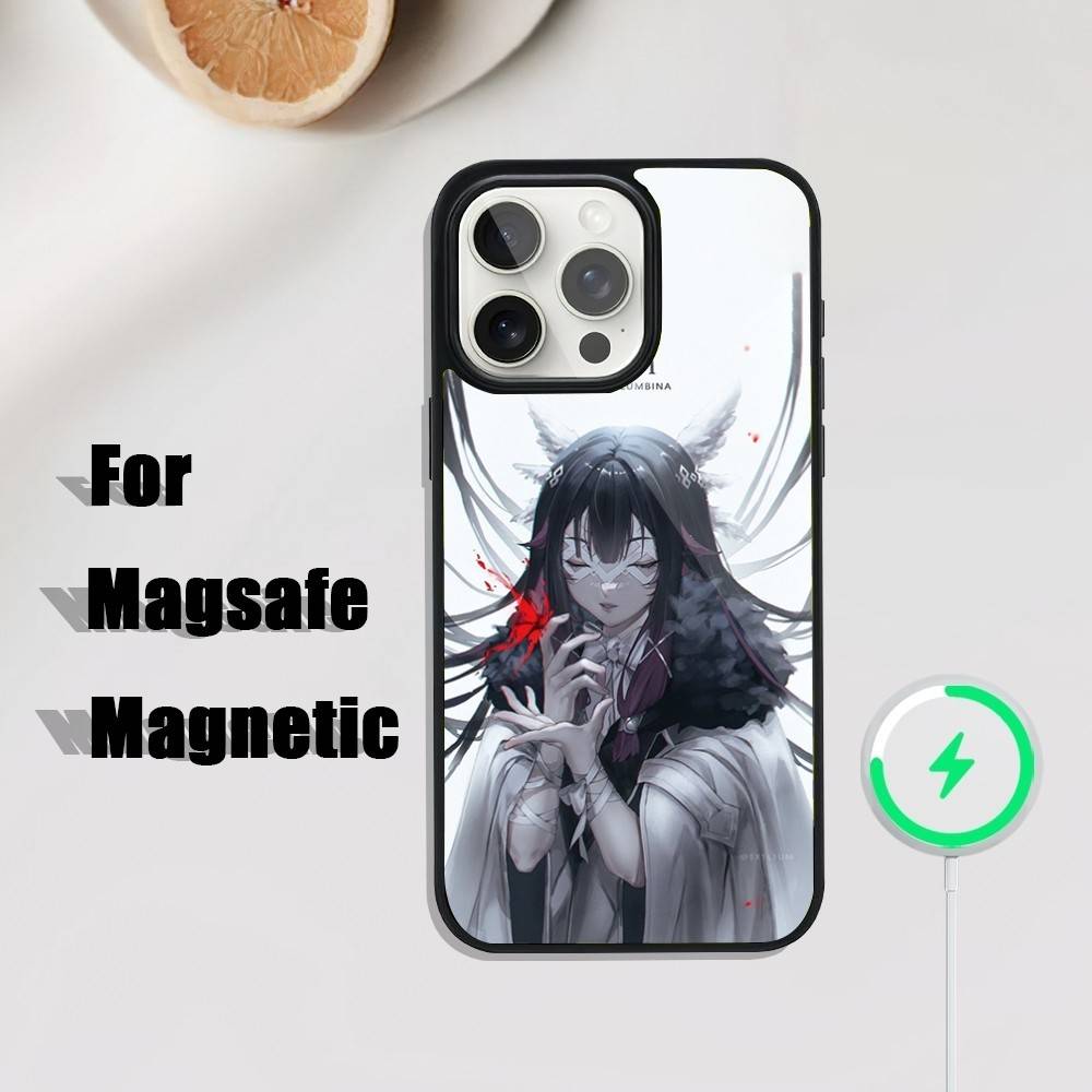 G-Genshin Impact Columbina Phone Case For iPhone 17,16,15,14,13,12,11,Pro,Max,Plus,Mini,SE4,E Magnetic Magsafe Wireless Charging