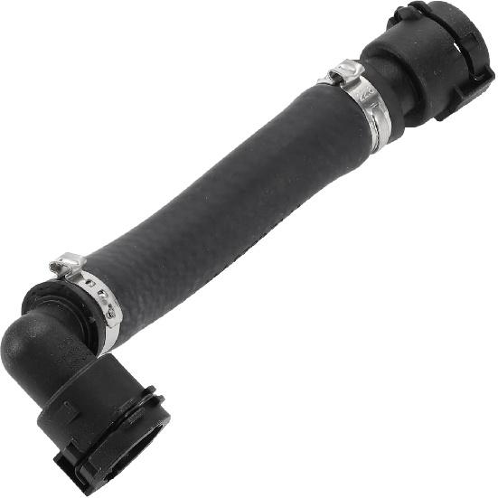 1 Pcs HVAC Heater Hose for BMW 230i 320i 330i 340i 430i Engine Cooling Expansion Tank Hose No.17128620944 Black Rubber