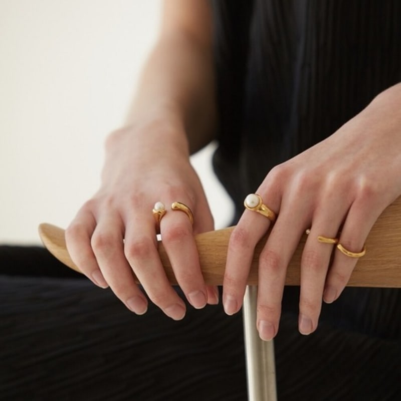 deJouet Vintage Pearl Ring