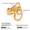 Irregular Dating Rings Adjustable Finger Rings Exaggerated Open Rings Finger Jewelry Suitable for Party and Daily