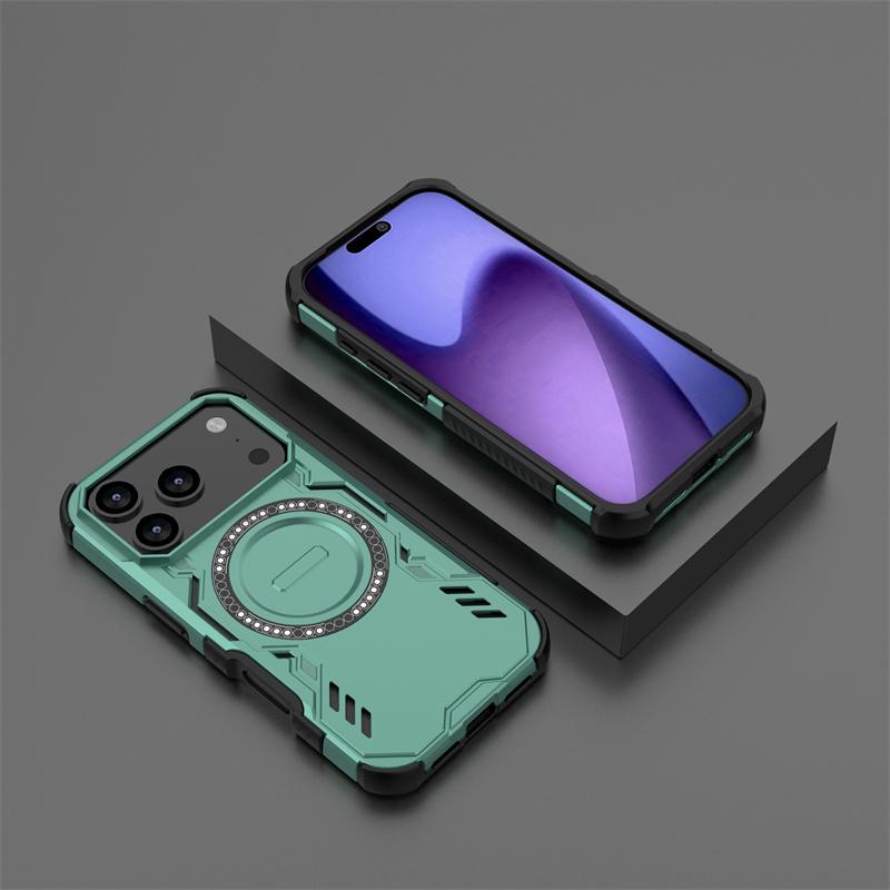 Armor Case For iPhone 17 Pro Magnetic Adsorption Wireless Charge Back Cover iPhone 17 Pro Max 17 Air Case For iPhone 17 Pro Case