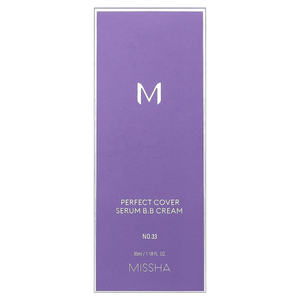 Missha Perfect Cover Serum BB Cream, Shade 33 Tan, 35ml (1.18 fl oz)