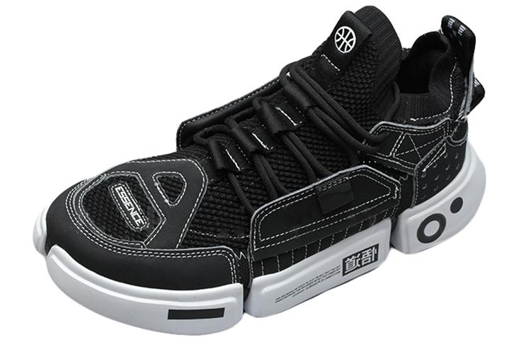 Li Ning Essence 2 Cushioning Slip Resistant Abrasion Resistant Mid Top Vintage Basketball Shoes Men's Black AGBN069-13