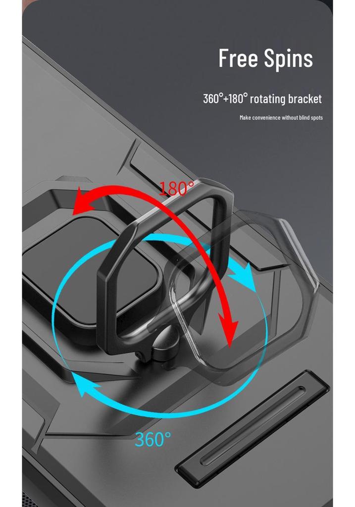 Battle Bear Case for Xiaomi Redmi Note 15 Pro, Redmi Note 14, and Note 13 with Push-Window and Bracket Feature.