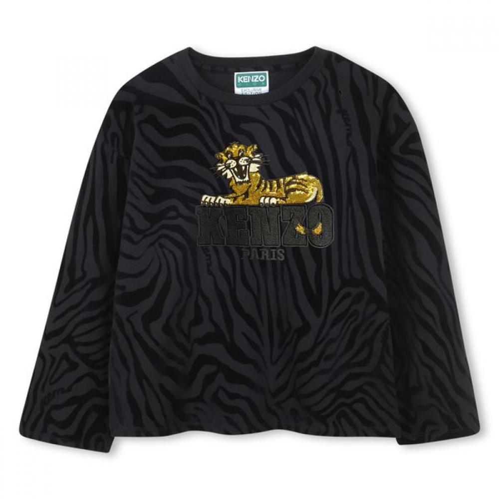 Kenzo Kids Tiger T shirT Black z256agTf13 3Age_94cm