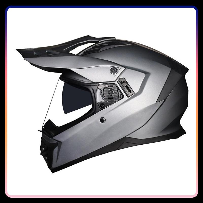 Off Road Capabilities Motorcycle Full Helmet Dual Lens Motocross Helmet Dirt Bike Racing Helmet Dirtbike DOT Enhanced Safety