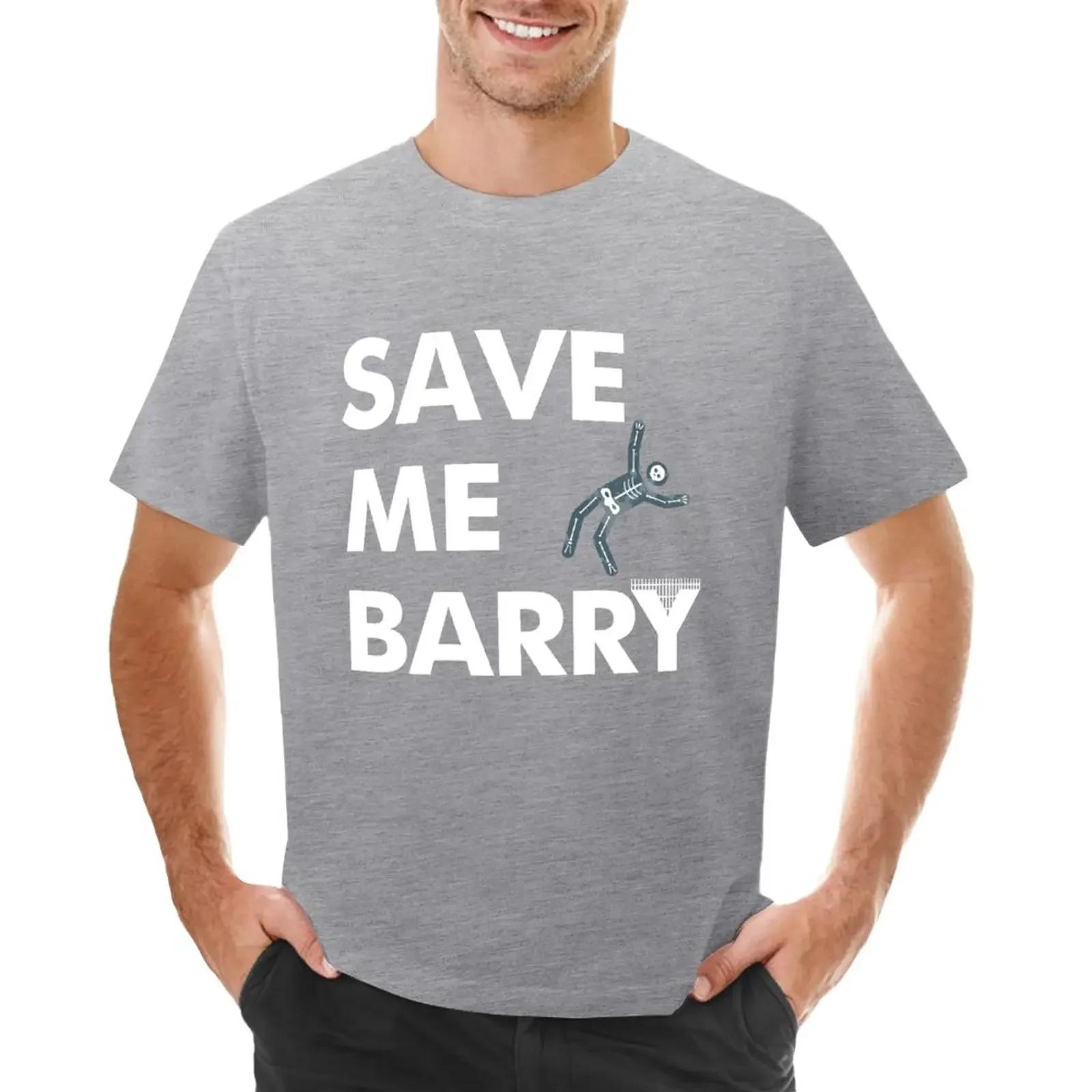 

Save Me Barry TShirt new edition aesthetic clothes quickdrying mens workout shirts S