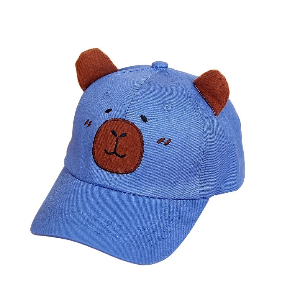 Thin Children Baseball Hat Cotton Baby Sunscreen Hat Fashion Capybara Peaked Cap  Sun Visor