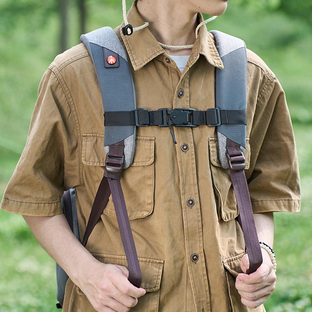 Backpack Chest Strap Non-Slip Backpack Shoulder Strap Fixed Belt Adjustable Backpack Sternum Strap for Outdoor Camping Bag