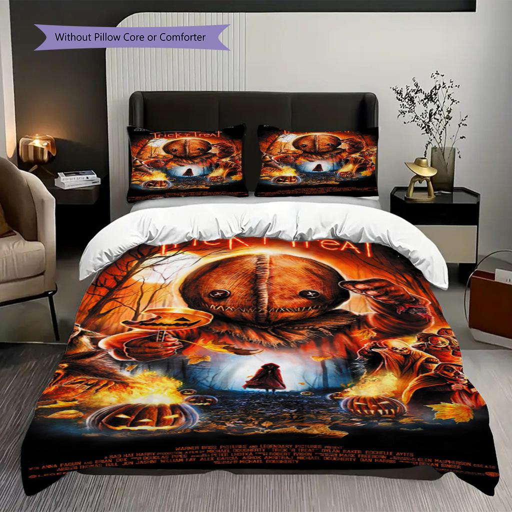 Clown Horror Tale Bedding 1 Duvet Cover 2 Pillowcase Without Core Bedding Set Christmas Birthday Gift Soft And Comfortable