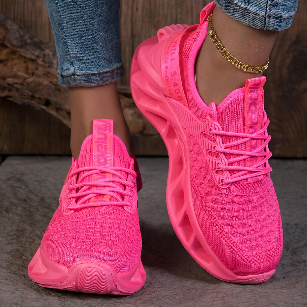 Damen Sneaker Modische Rote Blade Schuhe Herbst Neu EVA Weichsohle Laufschuhe Leicht Anti-Rutsch Sport Tennisschuhe