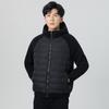 Men's new down jacket men's light and thin hooded autumn and winter knitted splicing fashion versatile trend casual jacket men