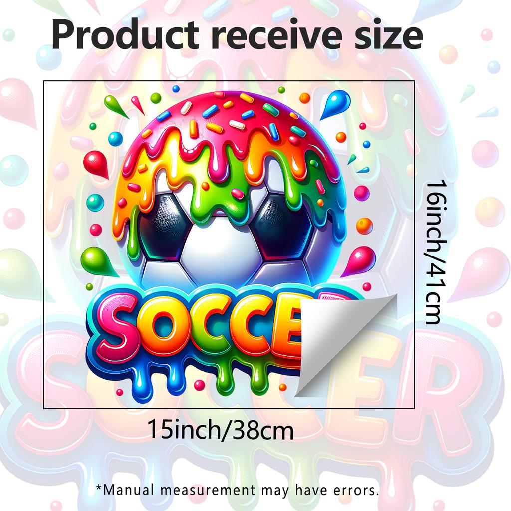 Creative Candy Football Living Room Bedroom Study Wall Decoration Stickers