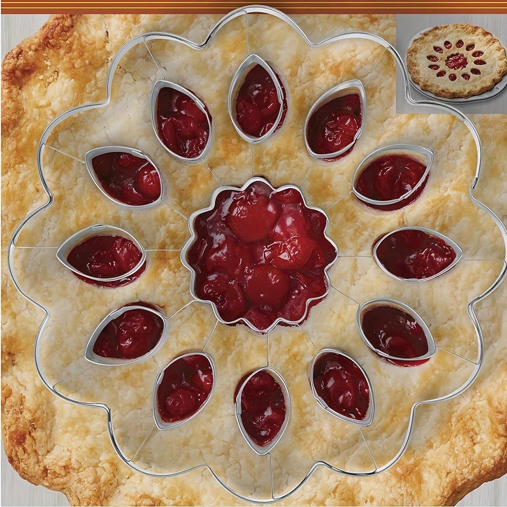 Sunflower Stainless Steel Pie Cutter - Perfect for Baking,Holiday Parties & Quick Pies | Ideal Kitchen Gadget for Christmas & Thanksgiving,Baking Tool