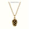 Pinecone-Shaped Pendant Necklace Suitable for Everyday Outfits, Designed for Those Who Pay Attention to Style Details