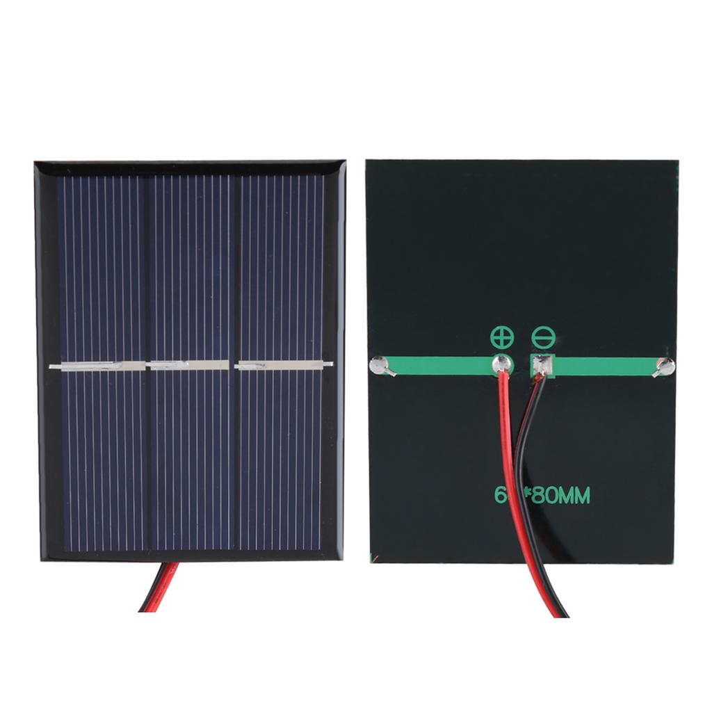 2pcs 0.65W 1.5V Mini Portable Solar Panel DIY Power Module Battery Charger