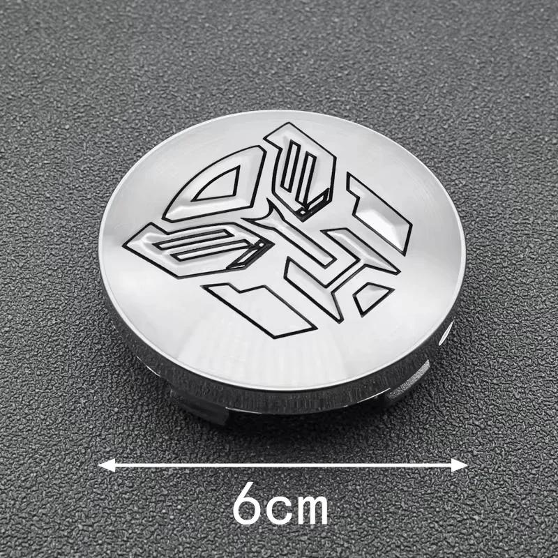 4PCS 56MM 60MM Autobot Emblem Uiversal Car Wheel Center Hub Cap Rim Cover Sticker
