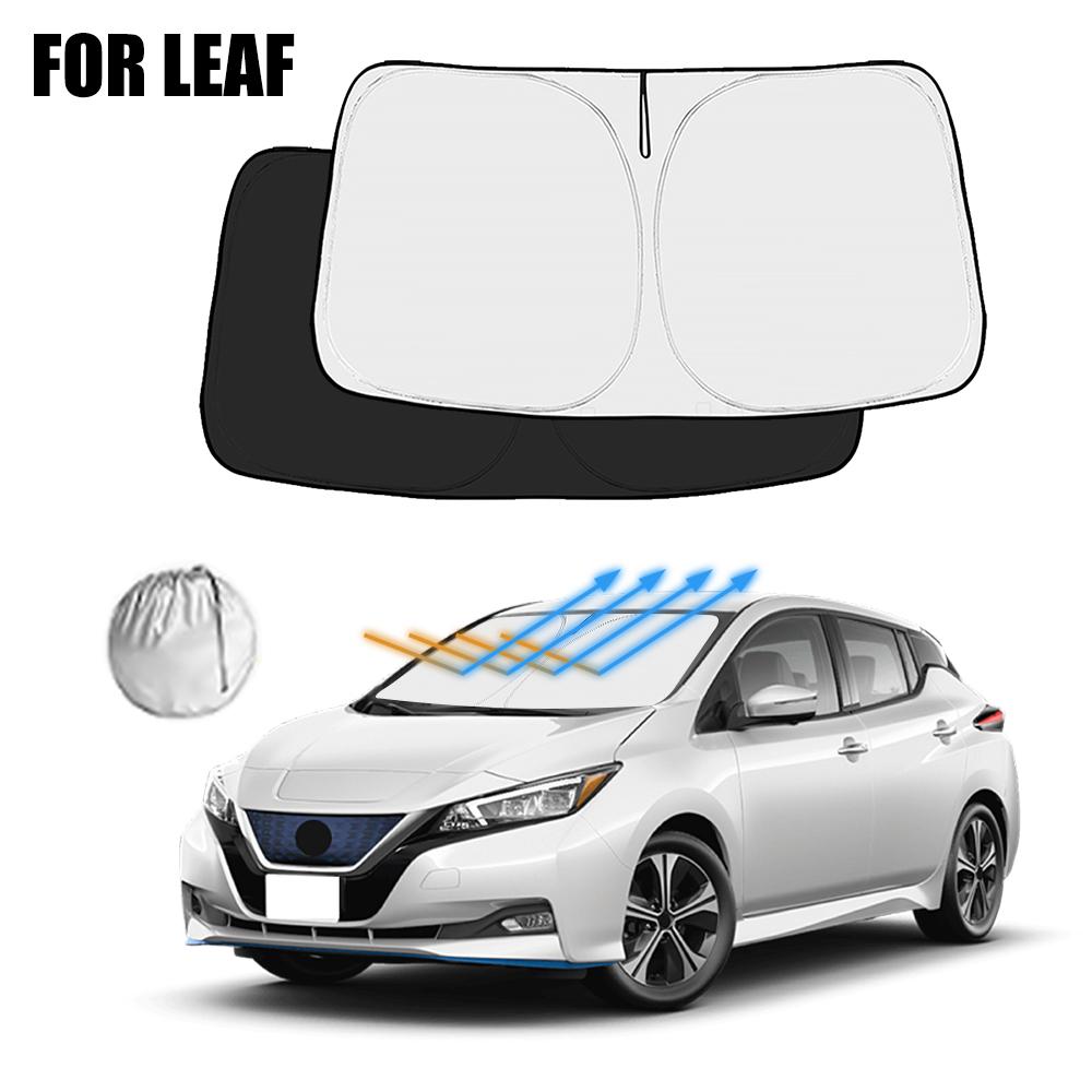 Pro Nissan Leaf 2018-2026 2026 2026 2026 Auto Sluneční clona na čelní sklo Kryt Sluneční clona na přední okno Clona Autodoplňky do interiéru