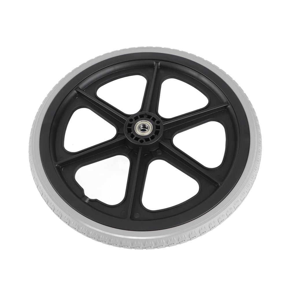 Koło do wózka inwalidzkiego 14 cali Ręczne wózki inwalidzkie Tylne Zamienne Czarne Pełne Opona z pianki poliuretanowej