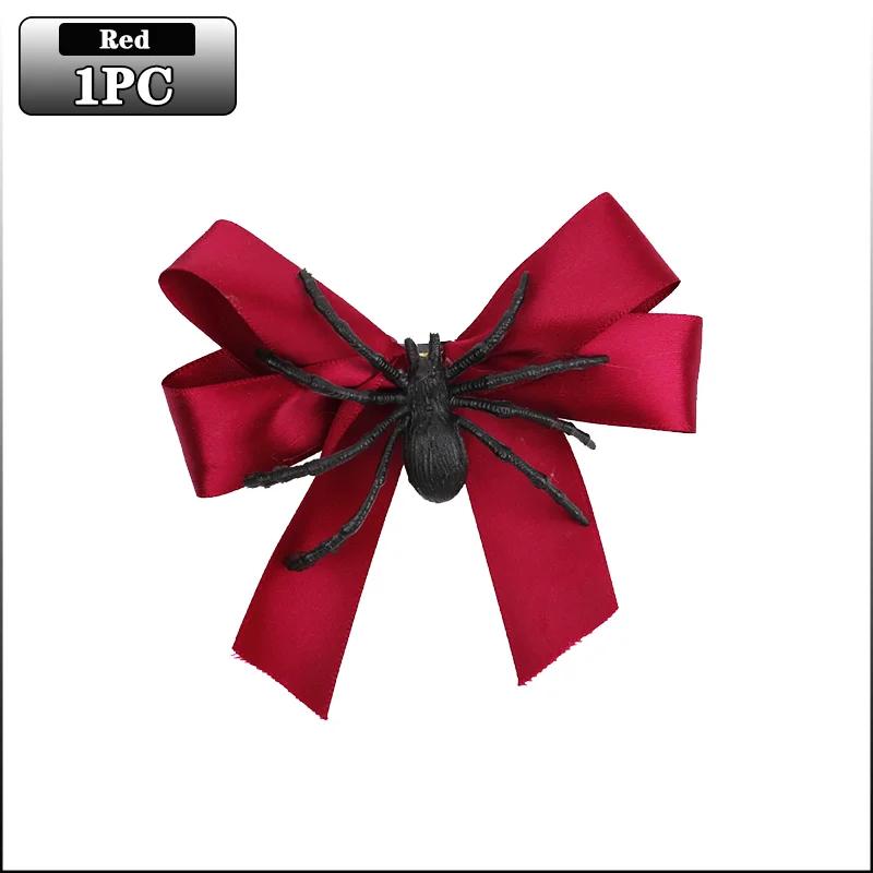 Halloween Hair Clip Spider Bow Hairpin Cute Funny Side Clip Fringe Barrette Day of the Dead Decoration Girls Hair Accessory Gift