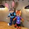 38cm Zootopia Character Rabbit Judy Hopps Fox Nick Wilde Cartoon Soft Cute Plush Toy Doll Birthday Gift Christmas 2 Cuddly Stuffed Fluffy Huggable