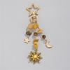 Fashionable Stars Moon Sun Pendant Keyring Holder for Women and Girls Bohemian Colorful Beads Jewelry Accessory