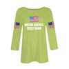 Women's Casual Fashionable Sexy Comfortable Neck Three-Quarter Sleeve Top