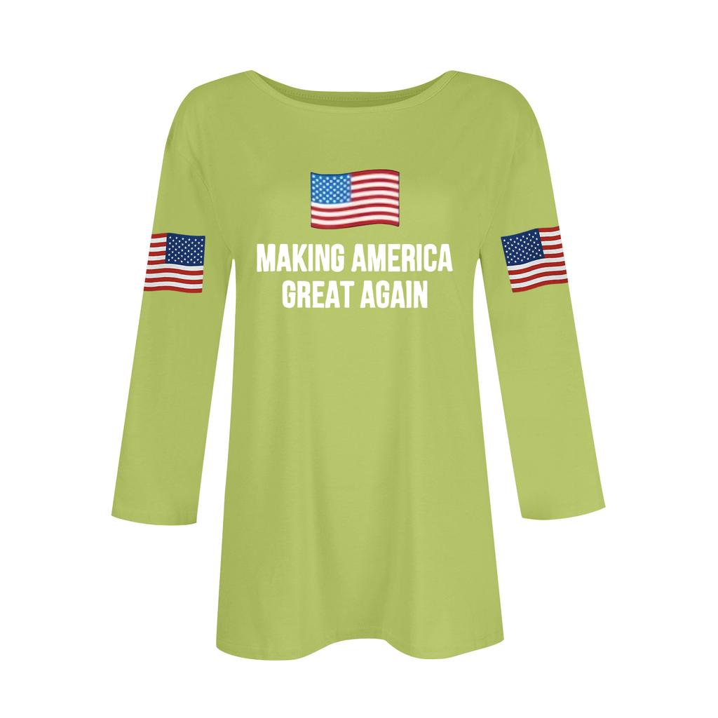 Women's Casual Fashionable Sexy Comfortable Neck Three-Quarter Sleeve Top
