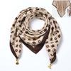 Idyllic small fresh women's imitation silk square scarf silk scarf temperament versatile scarf shawl heat