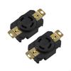 2Pcs 30R Locking Power Connector 480 30Amp Strong Generator Port for Heavy Duty Generator Applications M4YD