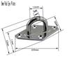 5mm Edelstahl Quadratischer Sonnenschutz Markise Zubehör Set