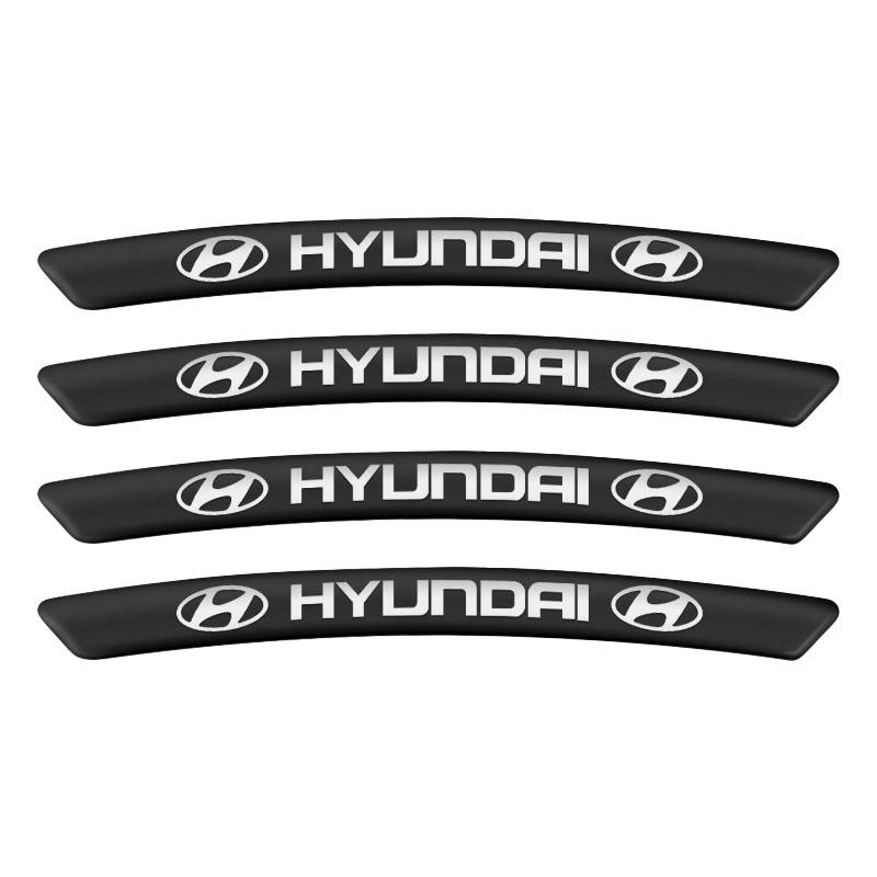 4 Τεμάχια Αυτοκόλλητα Λογότυπου Κέντρου Τροχού Αυτοκινήτου Αξεσουάρ Για Hyundai H-1 I40 I30 I20 I10 IX35 IX25 Tucson Getz Terracan Accent