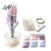Handmade Floral Craft Kit DIY Beaded Hyacinth Kit 3D Beading Flower Art Crafts Set Making Themed for Kids Adults Beginners Project