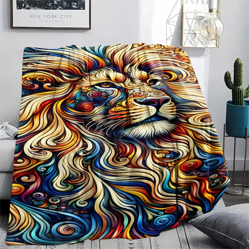 1 Manta de Franela con Estampado de Dibujos Animados, Alta Calidad, Cómoda para Todas las Estaciones, Decoración del Hogar, Calidez y Confort, Perfecta para Regalo de Navidad o Cumpleaños