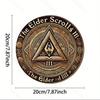 Vintage Metal Wall Art Morrowind Elder Scrolls III Round Aluminum Sign Home Office Decor Gift