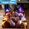 Custom Name Powerful Jujutsu Hero Rug Game Carpet, Floor Mat for Bedroom Living Room Entryway Rug, Home Decor Idea Gift for Christmas birthday