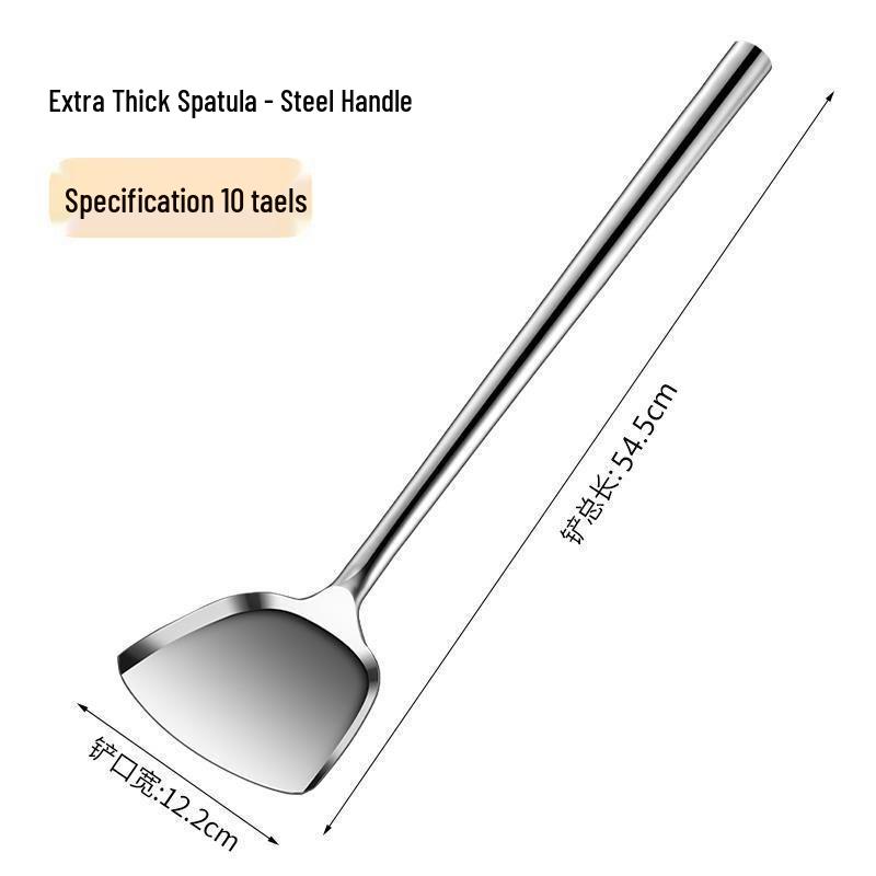 Edelstahl Kochlöffel mit langem Griff Wok- und Servierlöffel Set