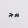 S925 Silver Leaf Earrings - Simple & Elegant Design for Women