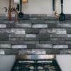 Home Interior Wall Makeover 6Pcs Vintage Faux Stone Self?Adhesive Tiles, Waterproof Oil?Proof Backsplash Kitchen Tiles Sticker, Peel & Stick