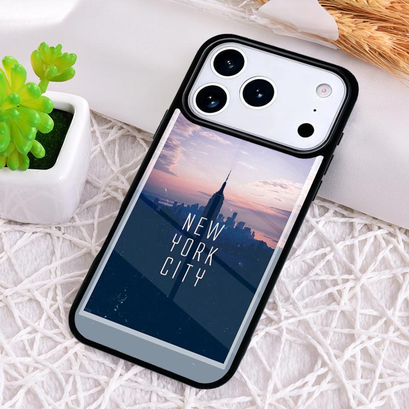 New York City print Shockproof Phone Case for iPhone 17 Air 16e 15 11 12 14 13 Pro Max Cover Coque